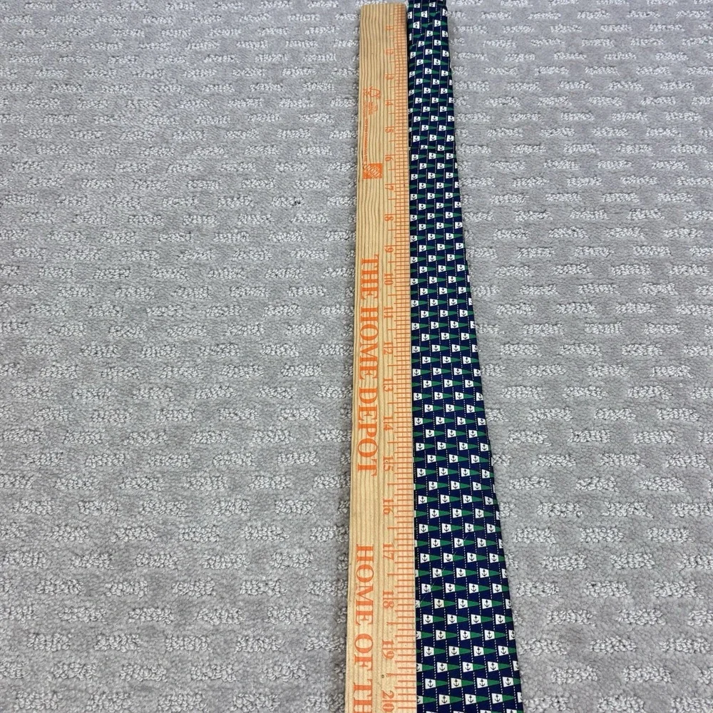 Lancel Paris Men's Necktie Nautical, Anchor Boat Silk Flag